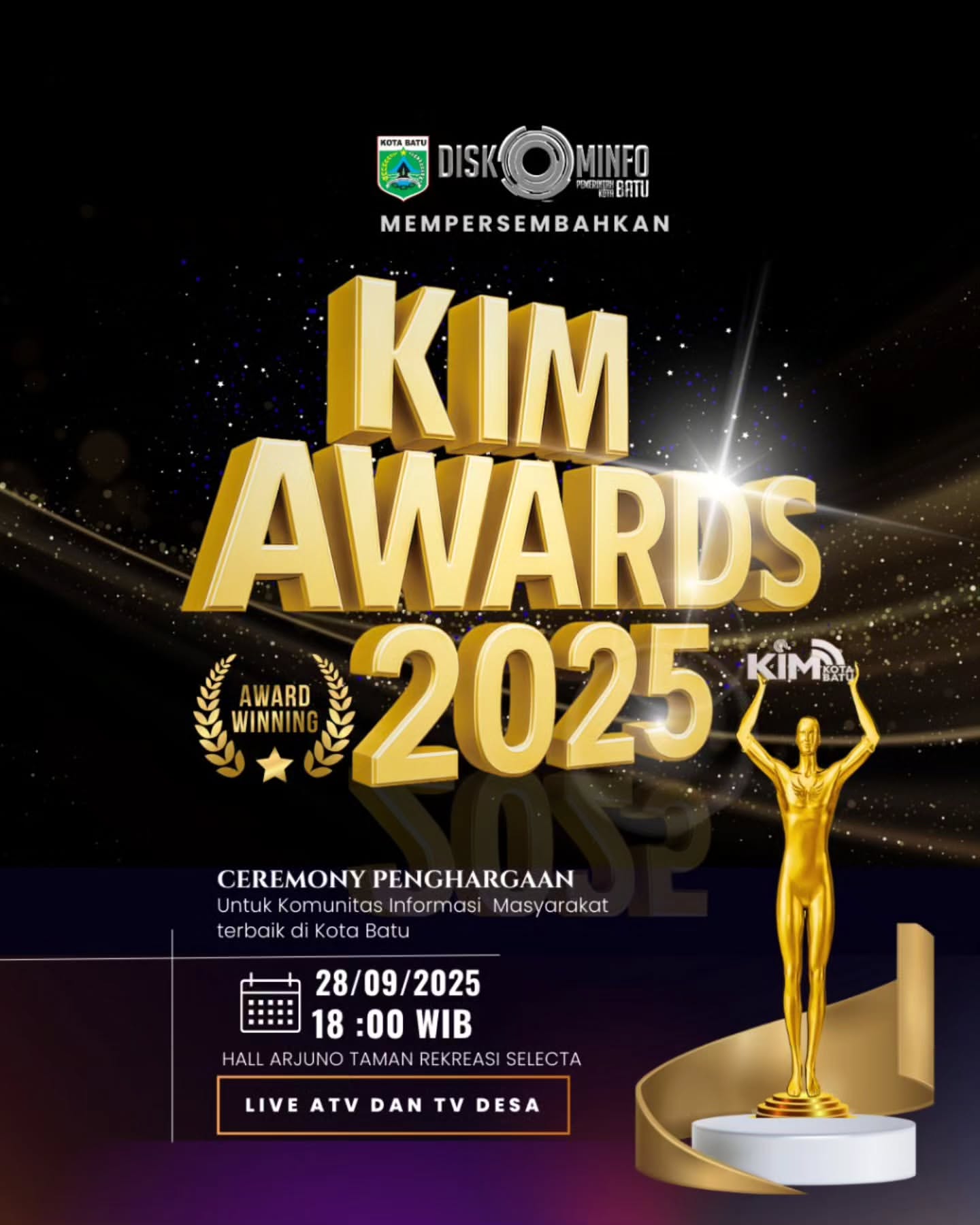 Kim Awards 2025 Penghargaan untuk Komunitas Informasi Terbaik di Kota Batu