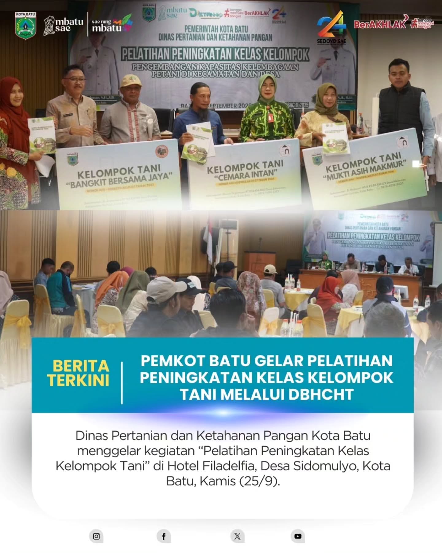 Pelatihan Peningkatan Kelas Kelompok Tani di Kota Batu Dinilai Penting untuk Kemajuan Petani