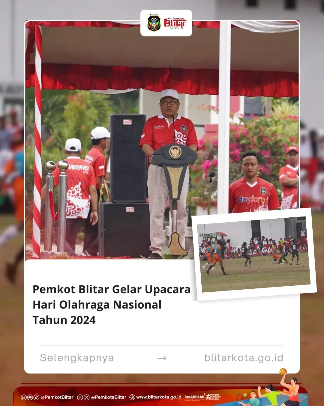 Pemkot Blitar Rayakan Hari Olahraga Nasional dengan Liga Pelajar