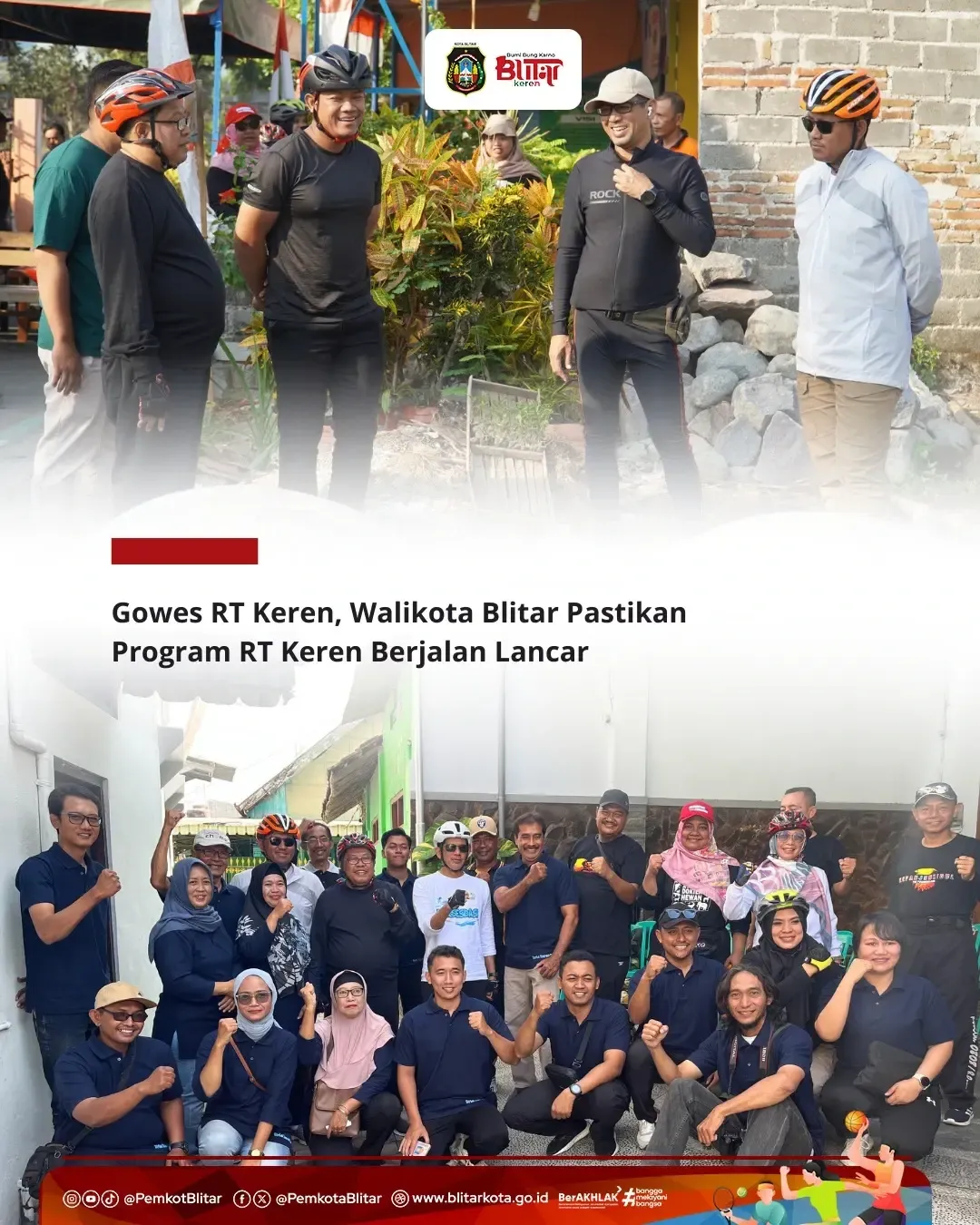 Program RT Keren di Kota Blitar Mencapai 95% Progres