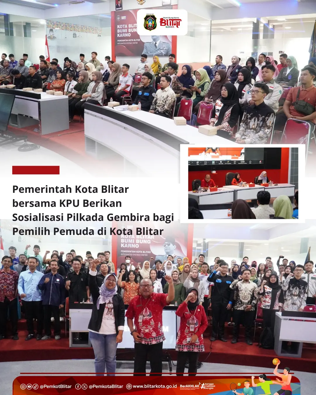 Sosialisasi Pilkada 2024 di Kota Blitar untuk Generasi Muda