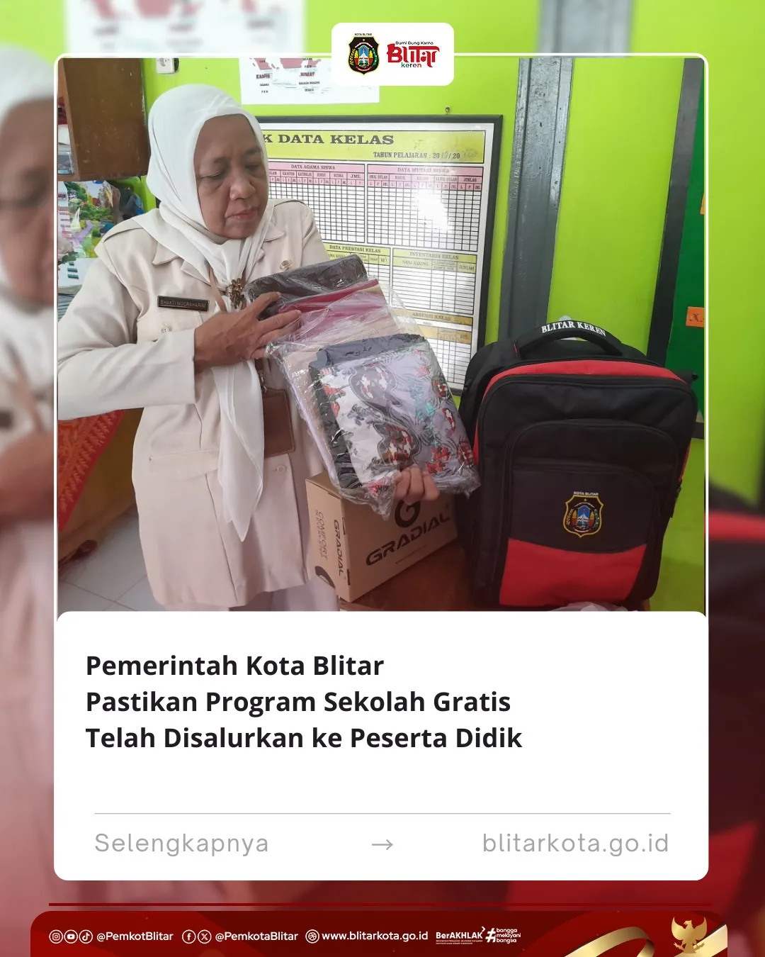 Program Sekolah Gratis di Kota Blitar: Pemerintah Bantu Siswa Baru