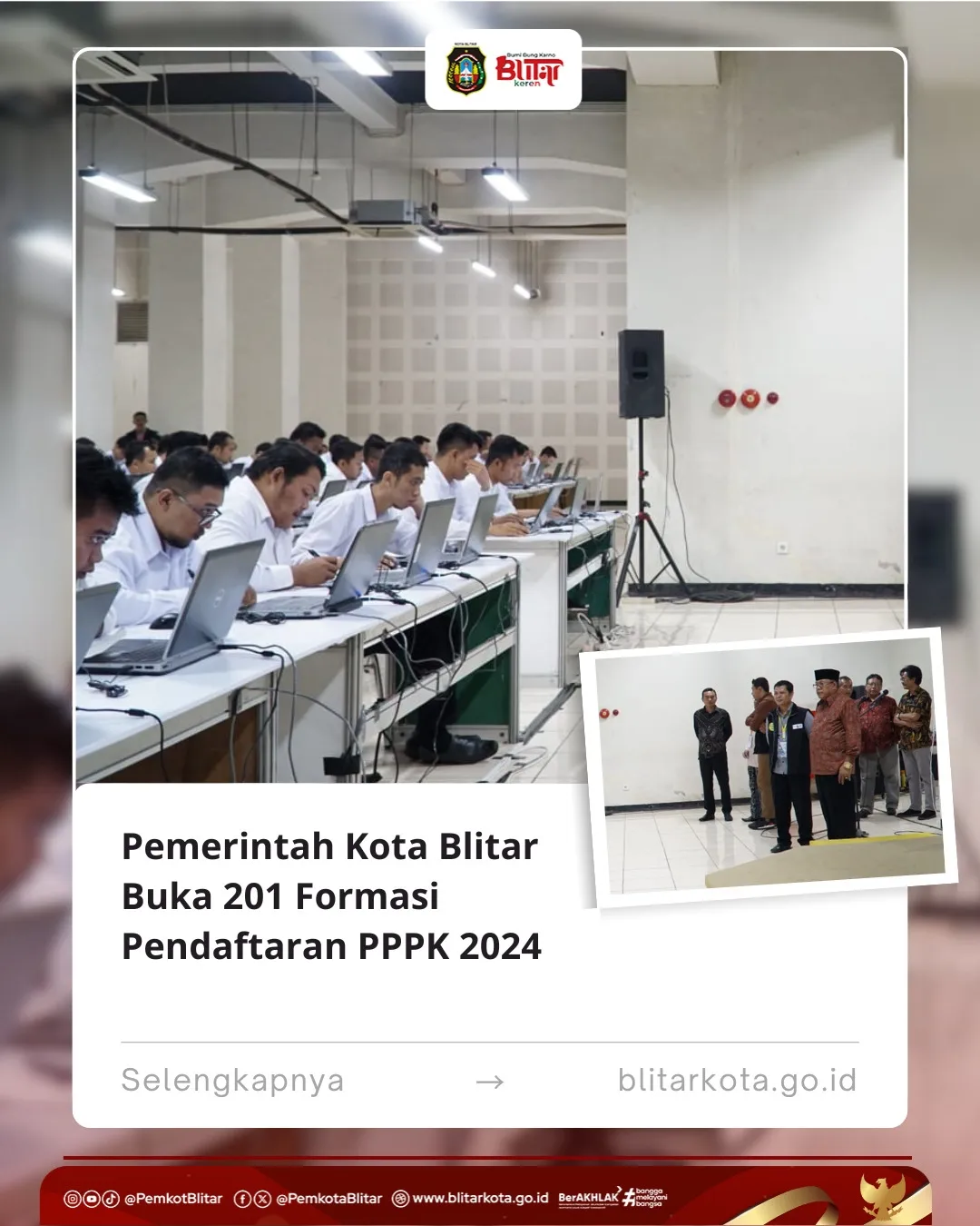 Pemerintah Kota Blitar Buka Seleksi PPPK 2024 dengan 201 Formasi