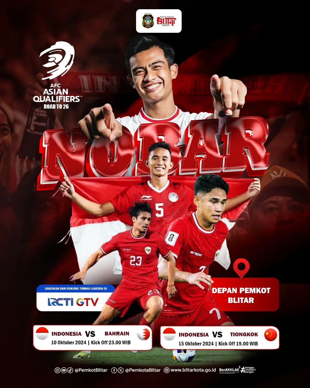 Dukung Timnas dengan Nobar di Blitar!