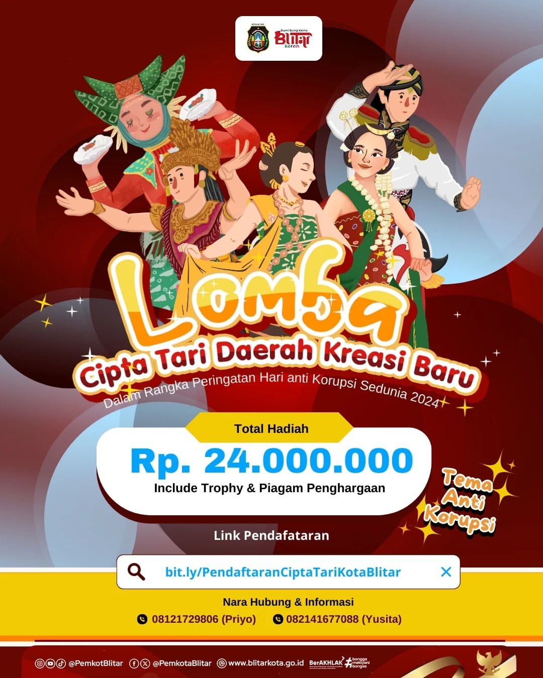 Lomba Cipta Tari Daerah Dalam Rangka Hari Anti Korupsi Sedunia
