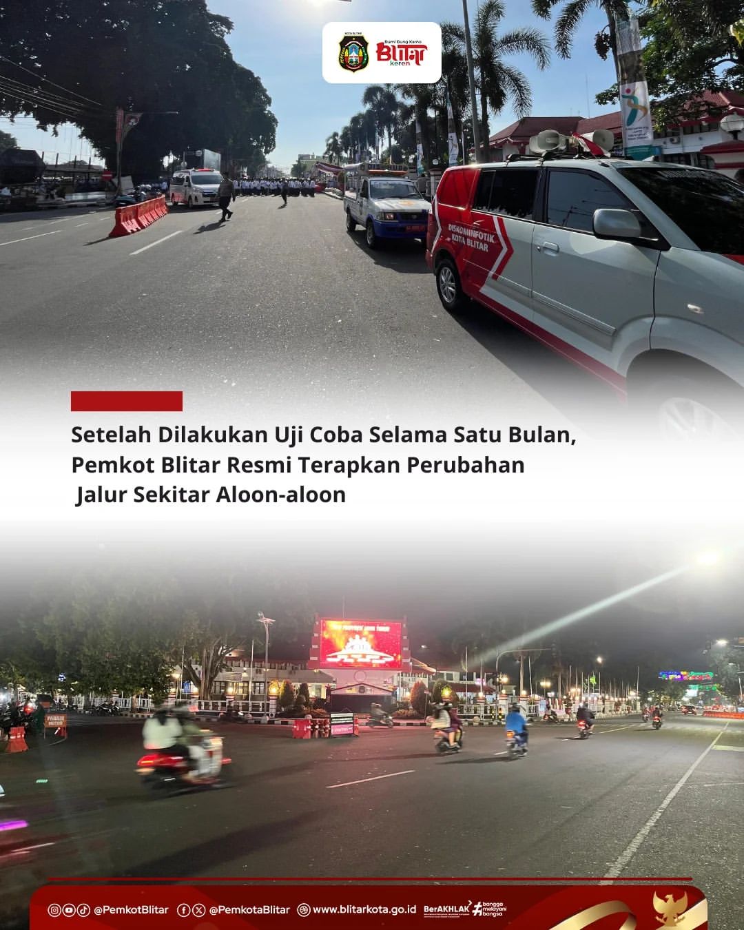 Perubahan Jalur Lalu Lintas di Aloon � Aloon Kota Blitar