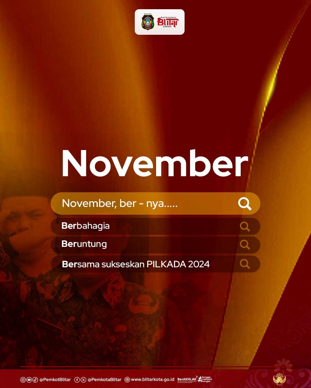 November Datang, Saatnya Pilkada Serentak di Kota Blitar!