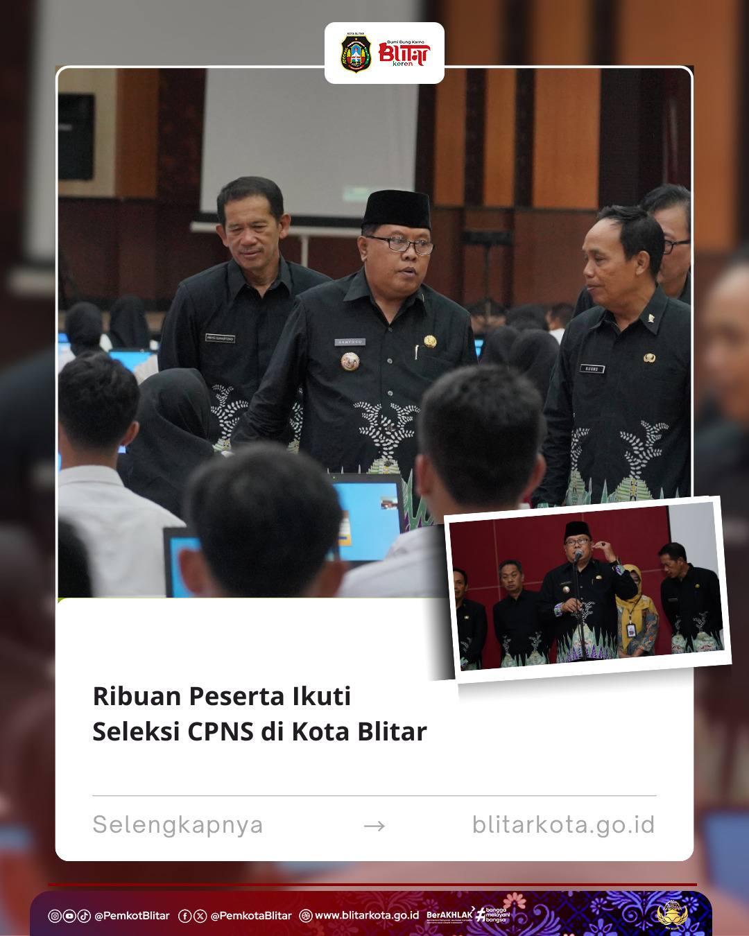 2.400 Pelamar Ikuti Seleksi CPNS di Kota Blitar