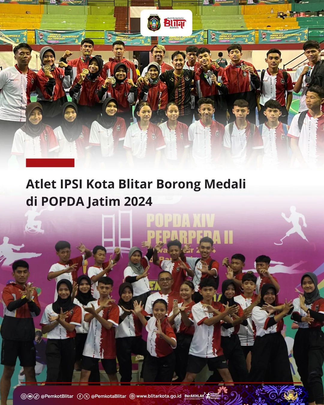 Pesilat Kota Blitar Sukses di POPDA XIV Jawa Timur