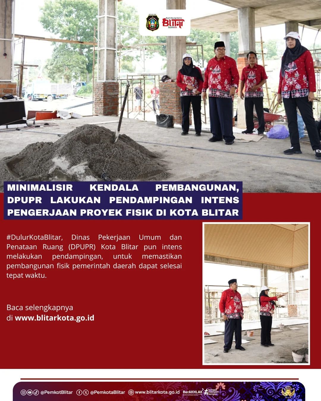 Pembangunan Fisik di Kota Blitar Dipercepat oleh DPUPR
