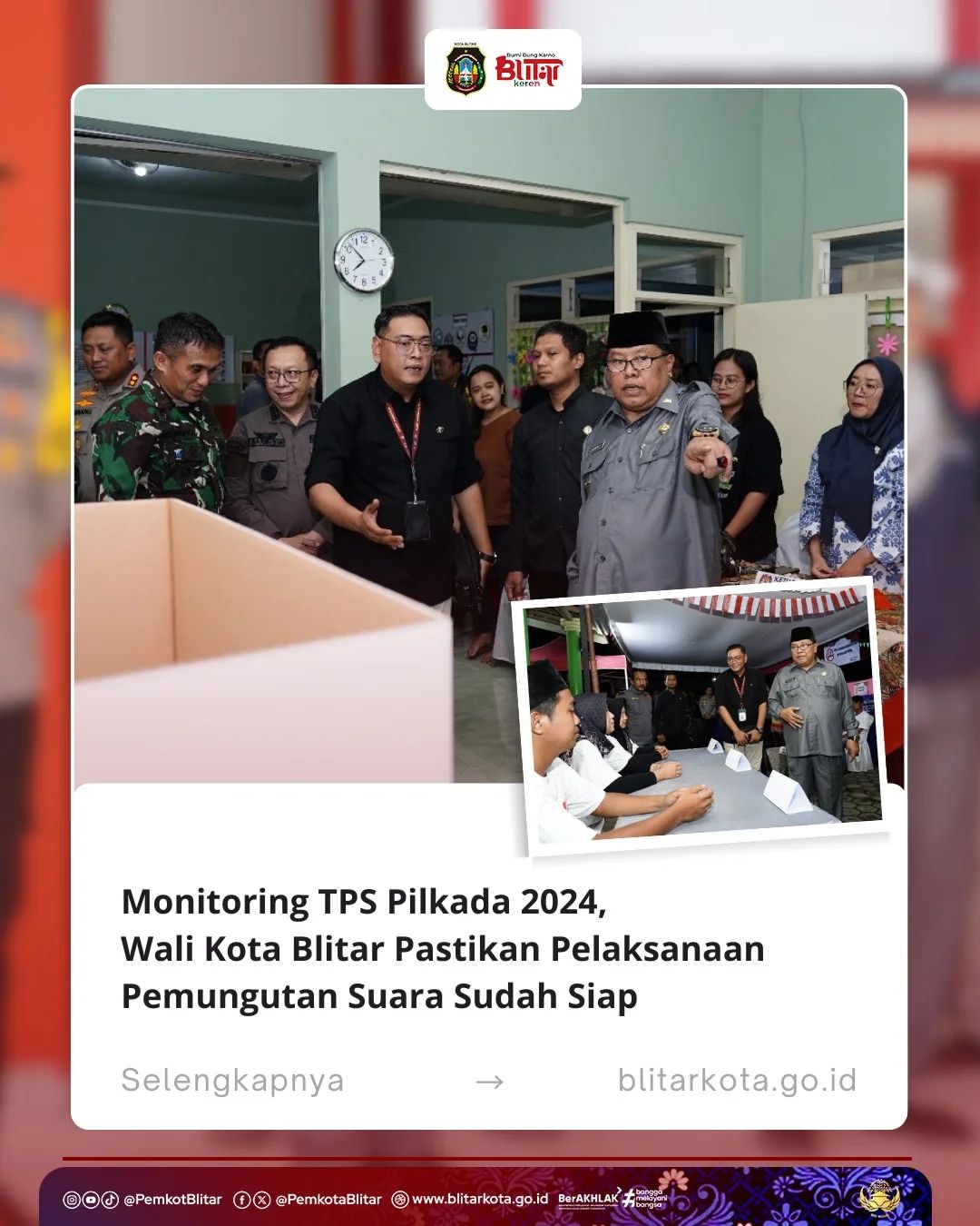 Kesiapan TPS untuk Pilkada Serentak 2024 di Kota Blitar