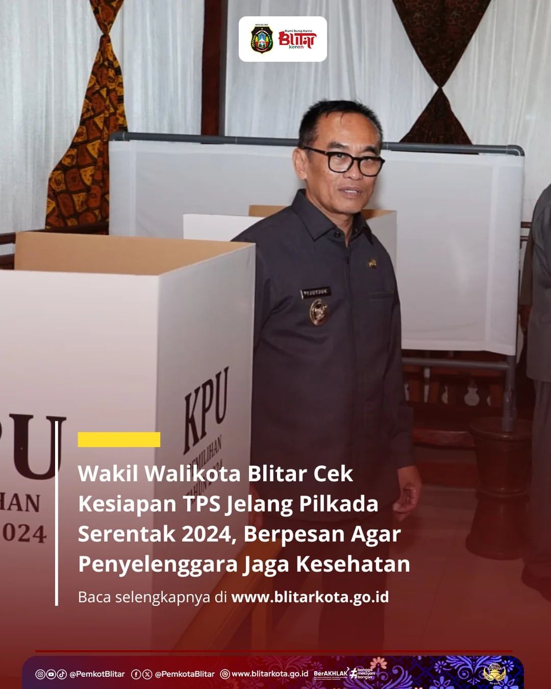Pemkot Blitar Memastikan Kesiapan TPS Menjelang Pilkada 2024