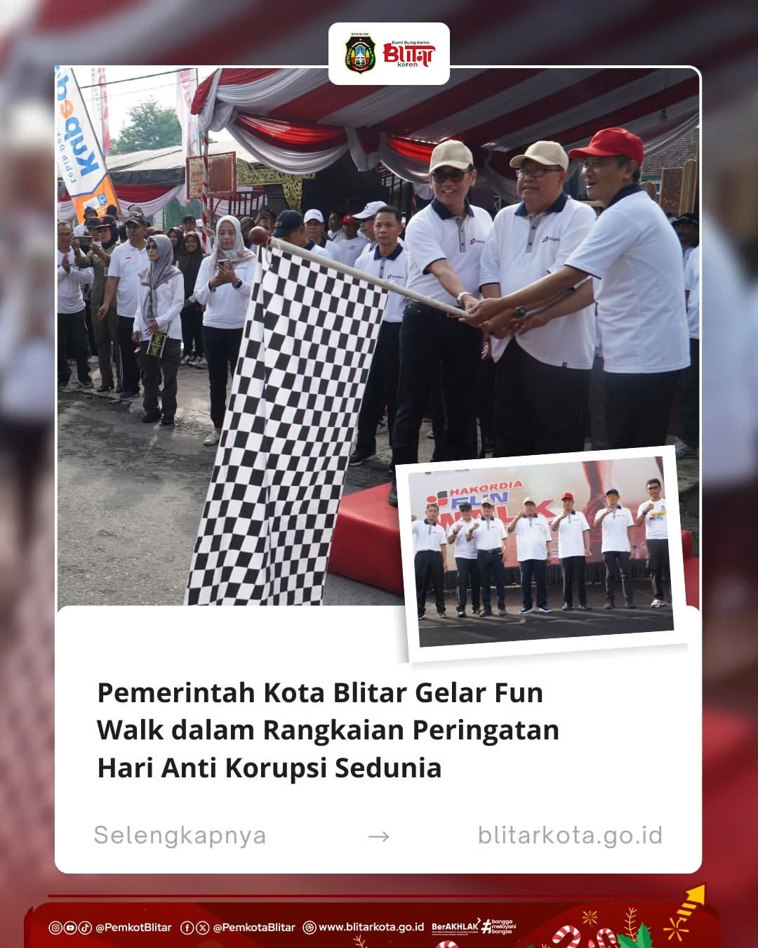 Peringatan Hari Anti Korupsi Sedunia di Kota Blitar