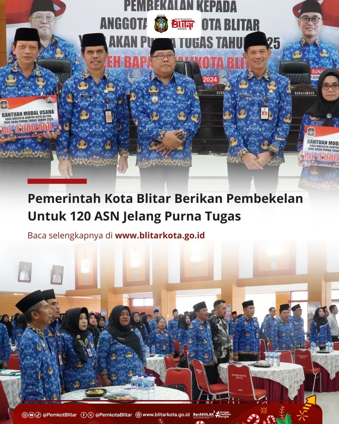Pembekalan Purna Tugas Anggota Korpri di Kota Blitar