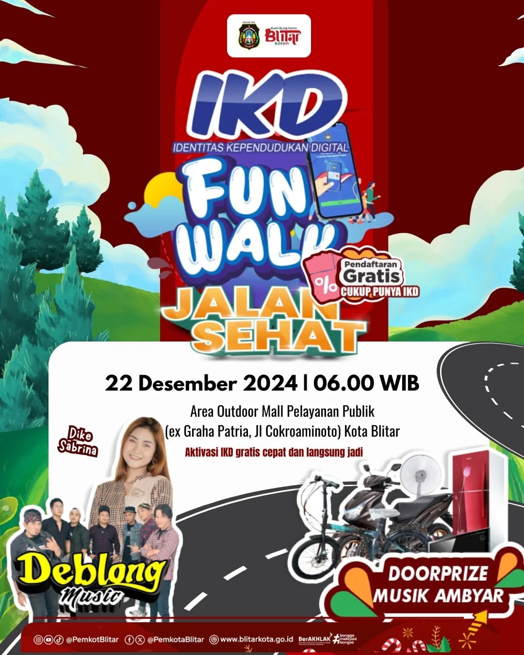 Rangkaian Acara Menarik di Kota Blitar: Senam Bersama dan Fun Walk