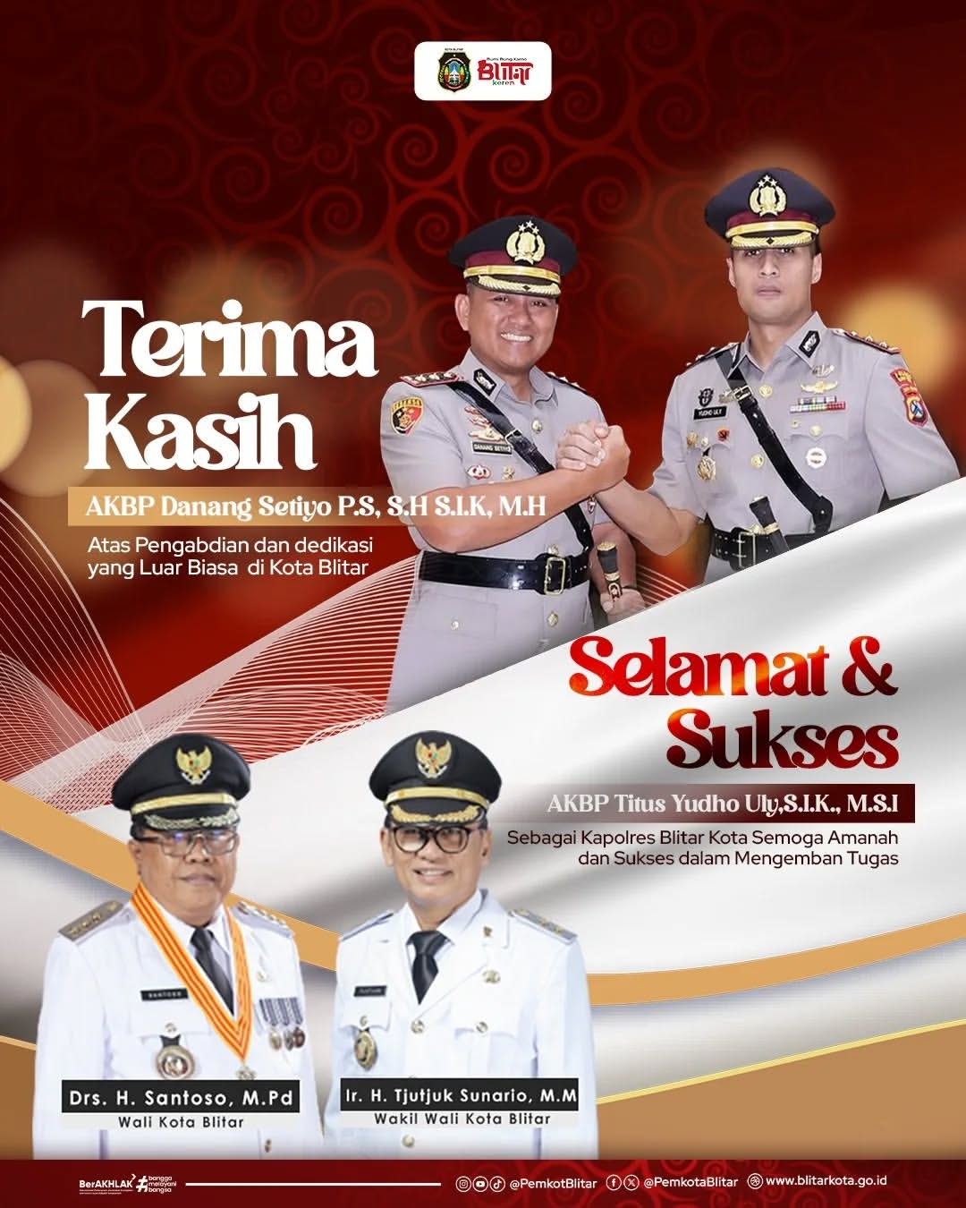 Perubahan Kepemimpinan di Polres Blitar Kota