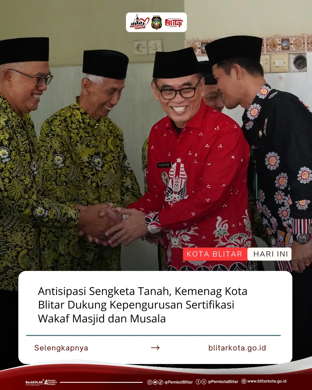 Kemenag Kota Blitar Dorong Sertifikasi Wakaf untuk Cegah Sengketa Tanah