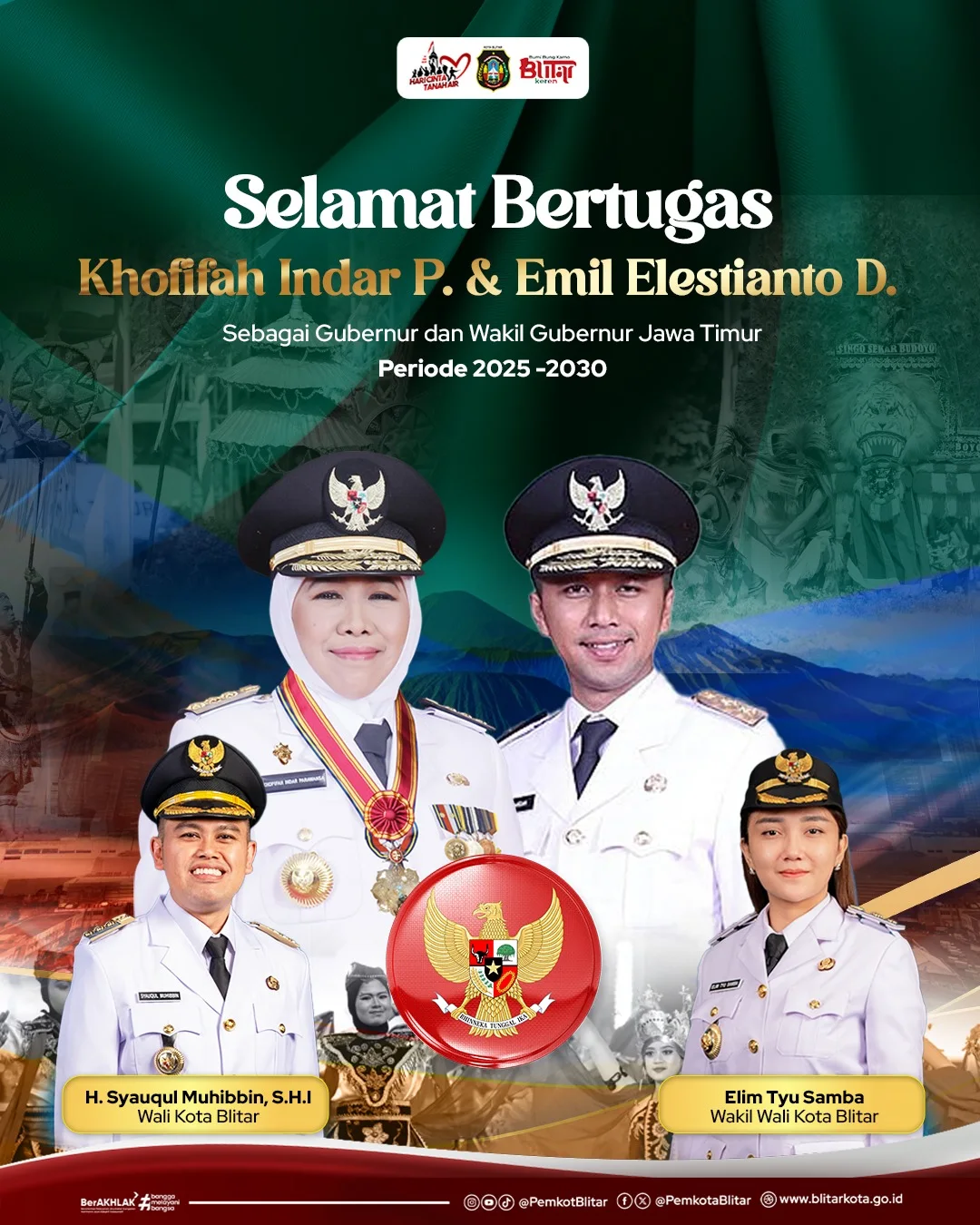 Selamat kepada Gubernur dan Wakil Gubernur Jawa Timur yang Baru Dilantik