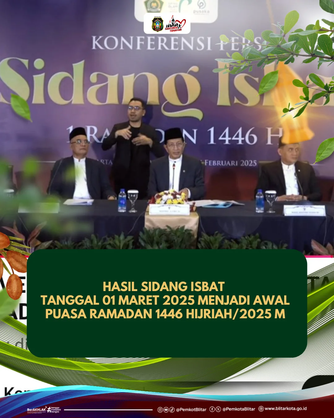 Ramadan 2025 Diumumkan Jatuh pada Tanggal 1 Maret