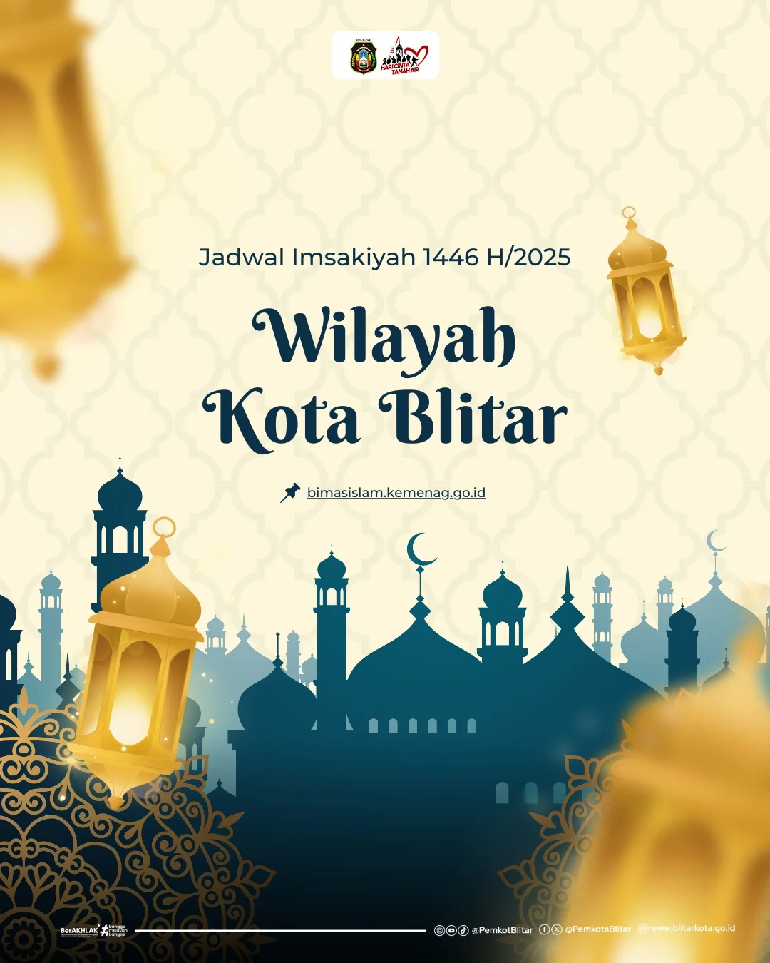 Jadwal Imsakiyah Ramadan 1446 H untuk Kota Blitar
