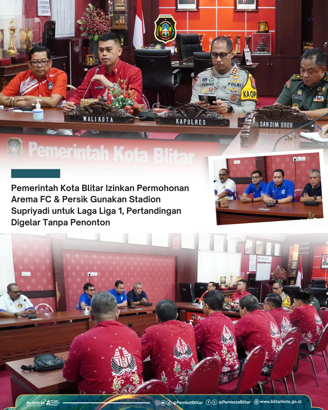 Pemerintah Kota Blitar Izinkan Dua Pertandingan Liga 1 di Stadion Supriyadi