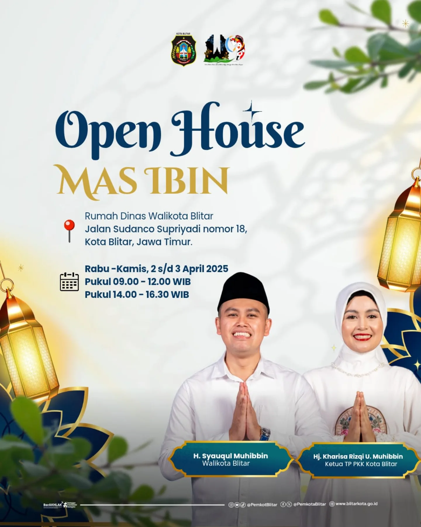 Wali Kota Blitar Mengundang Warga untuk Open House