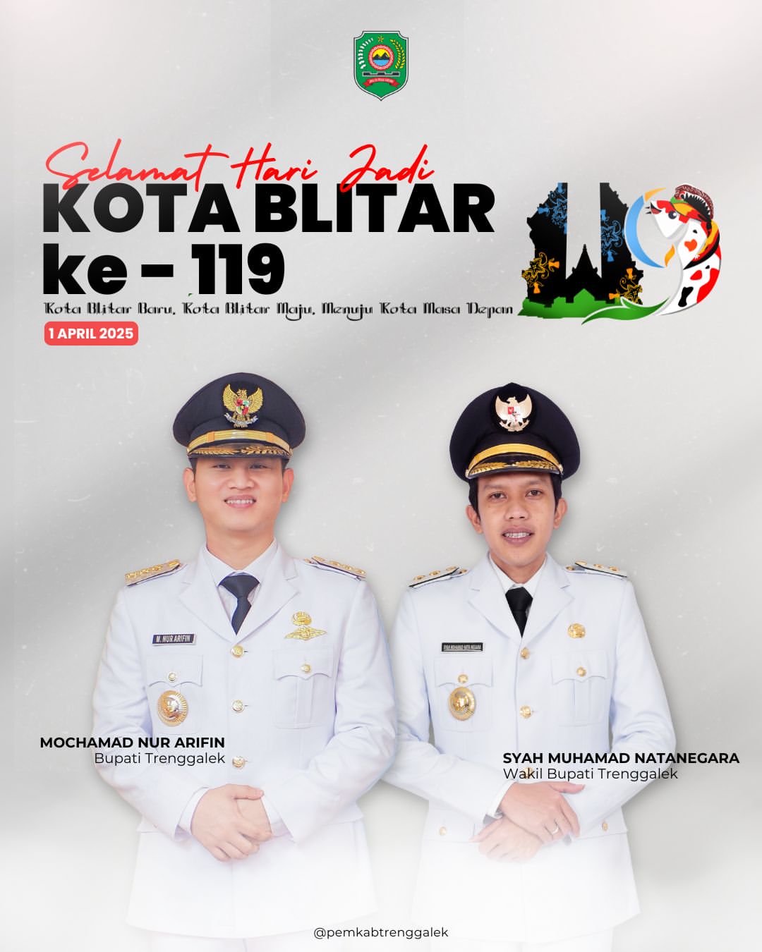 Ucapan Terima Kasih Pemerintah Kota Blitar dalam Peringatan Hari Jadi