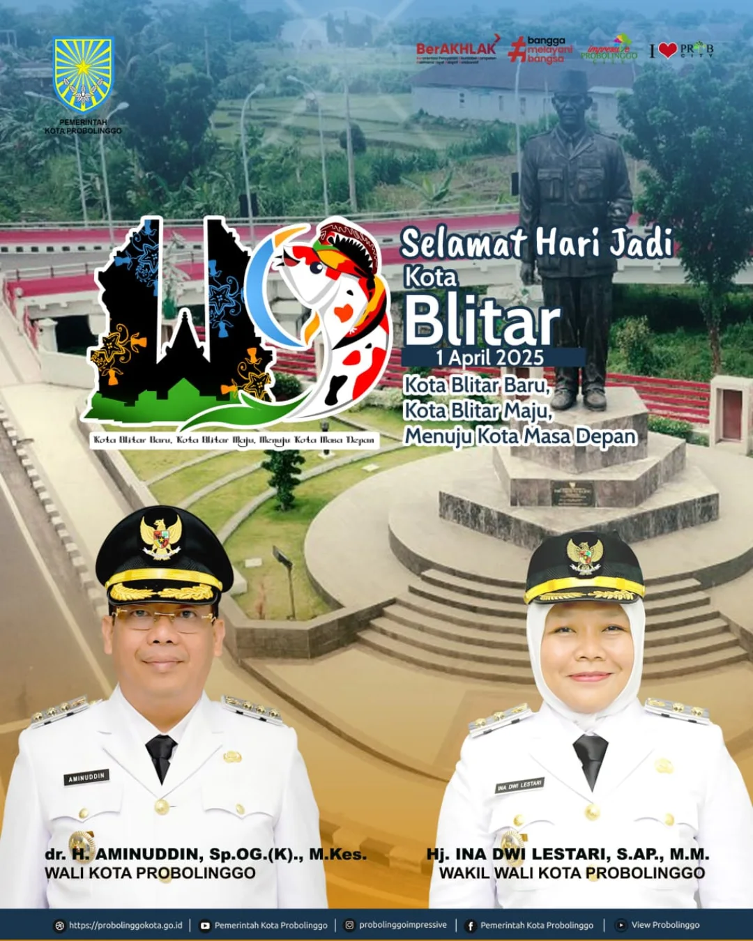 Ucapkan Terima Kasih dalam Peringatan Hari Jadi ke-119 Kota Blitar