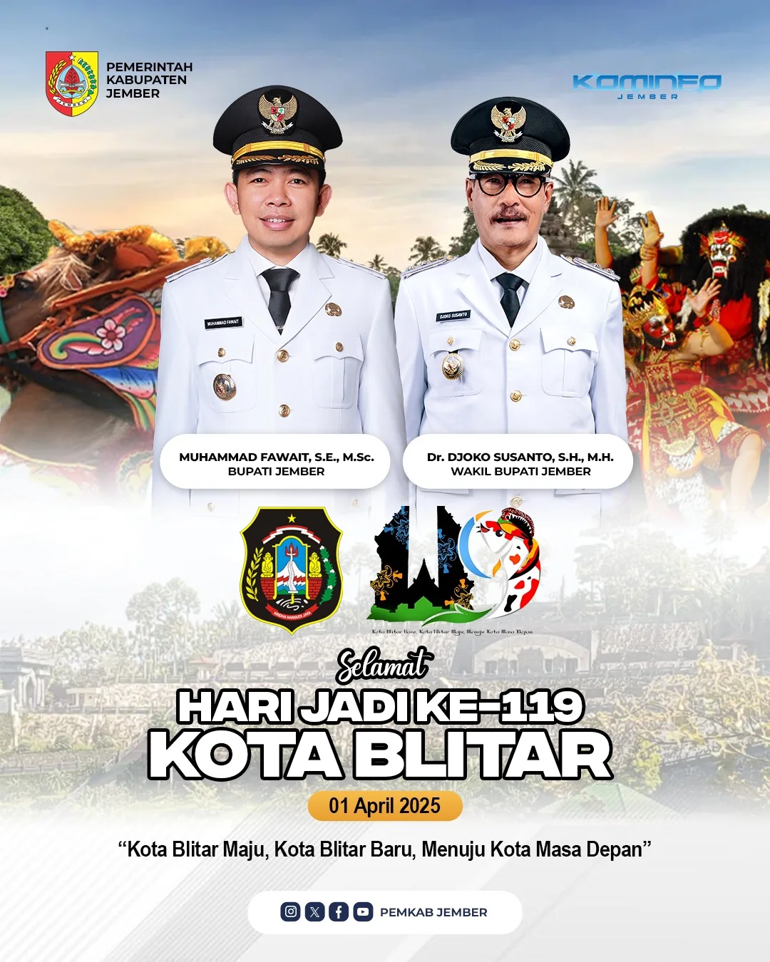 Ucapan Terima Kasih dari Pemerintah Kota Blitar dalam Peringatan Hari Jadi