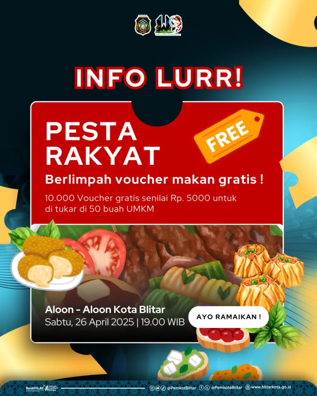Pesta Rakyat Blitar: Kesempatan Makan Gratis dan Dukung UMKM!