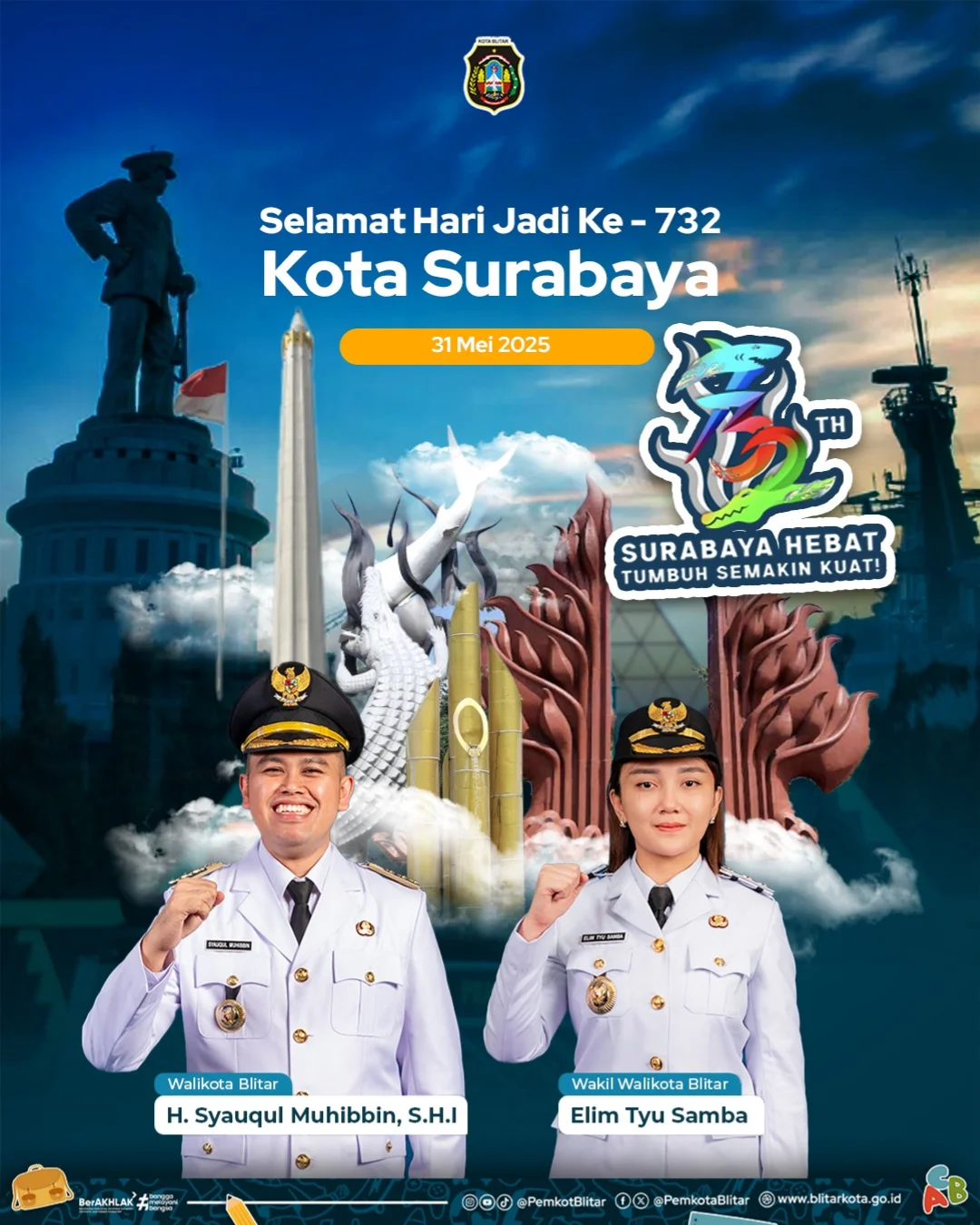 Selamat Hari Jadi ke-732 untuk Kota Surabaya
