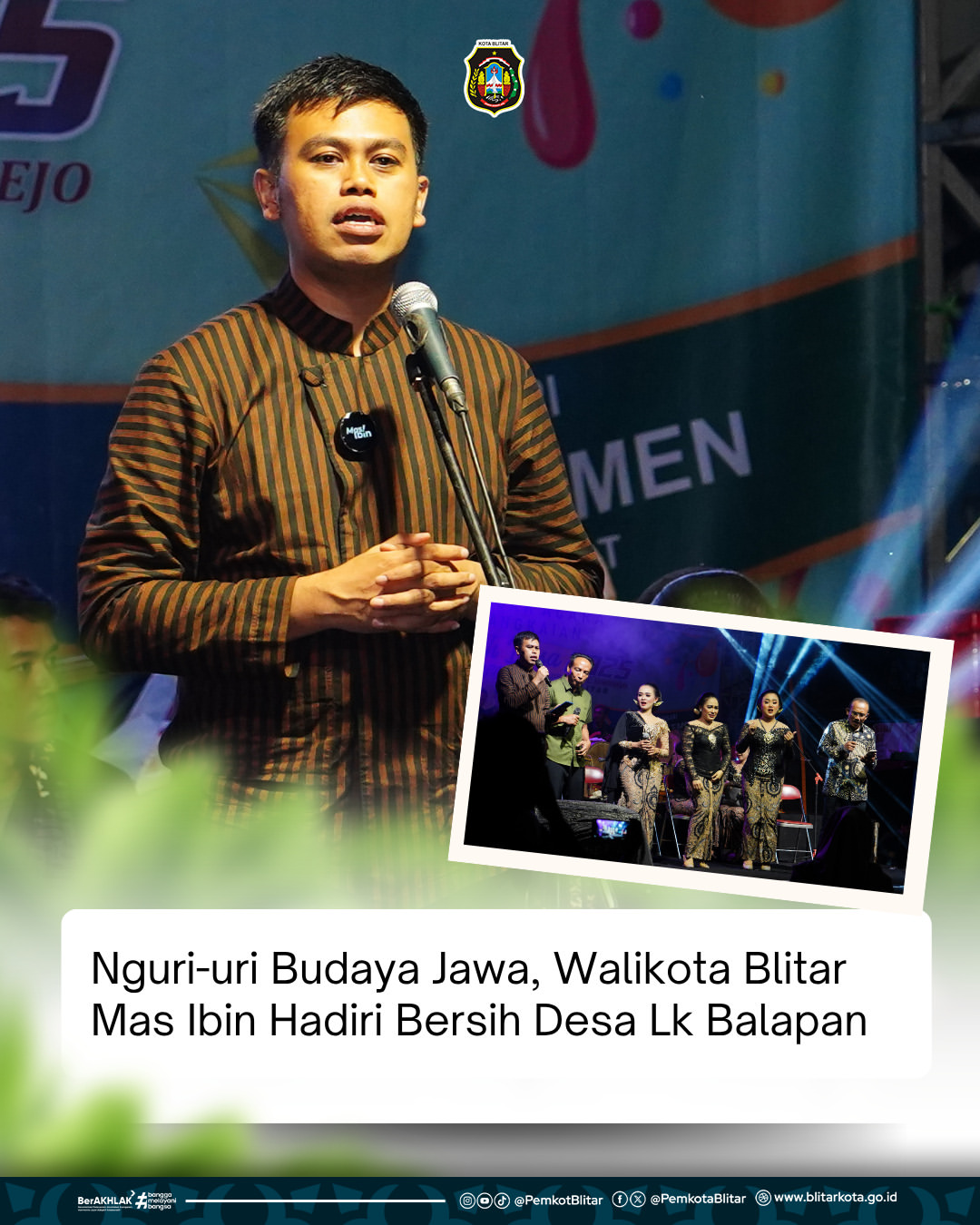 Bersih Desa: Walikota Blitar Ajak Warga Lestarikan Gotong Royong