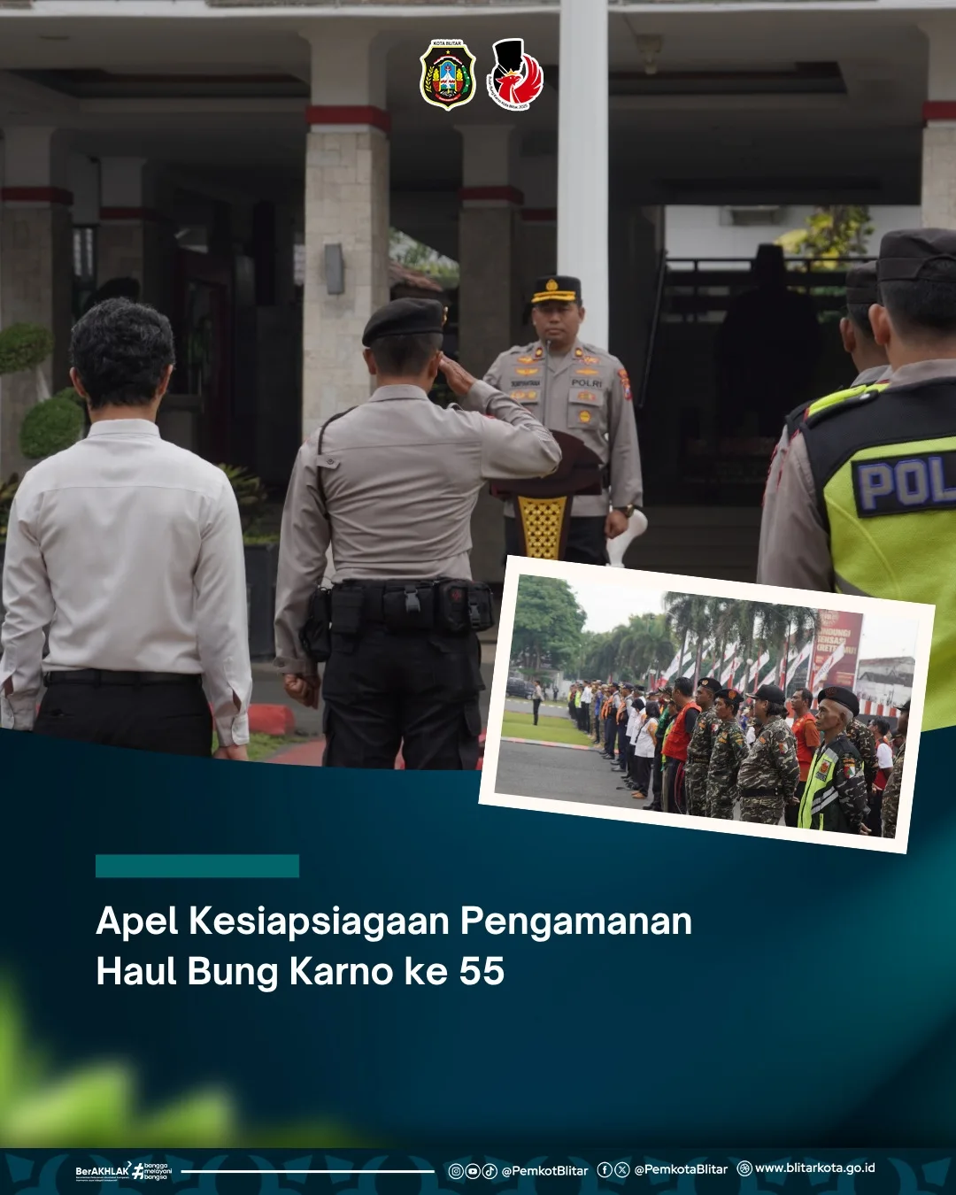 Pengamanan Haul Bung Karno di Kota Blitar