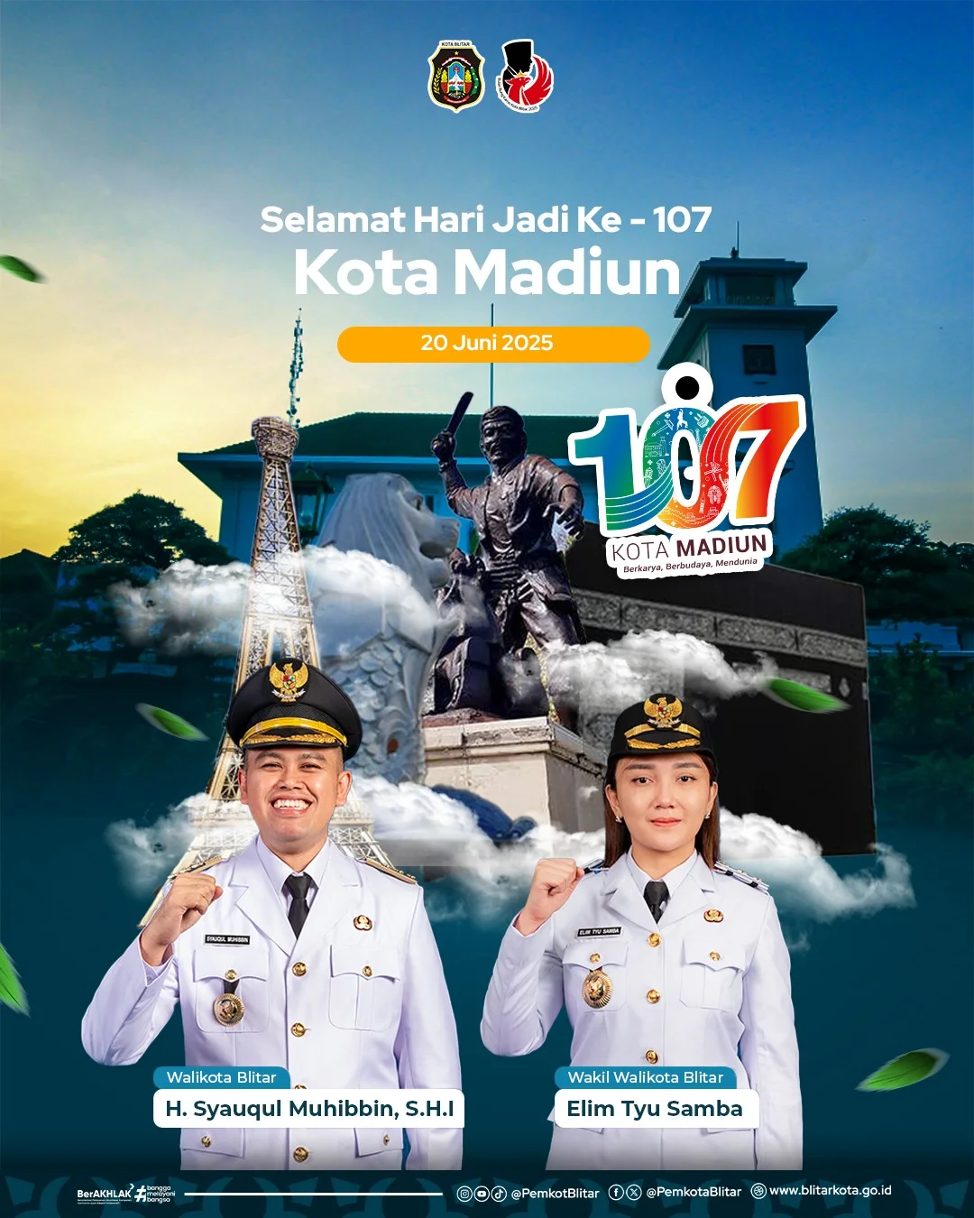 Selamat Hari Jadi ke-107 Kota Madiun: “Berkarya, Berbudaya, Mendunia”