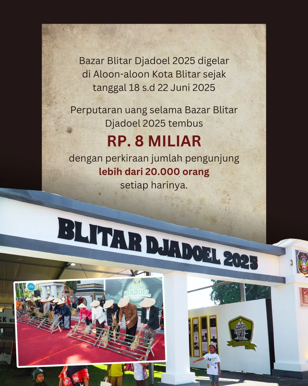 Blitar Djadoel 2025 Gelar Nostalgia dan Perkuat Ekonomi Lokal