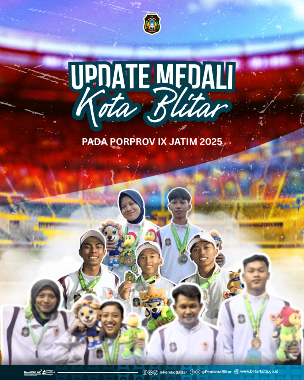 Atlet Kota Blitar Berlaga Hebat di Porprov Jatim, Raih Berbagai Medali