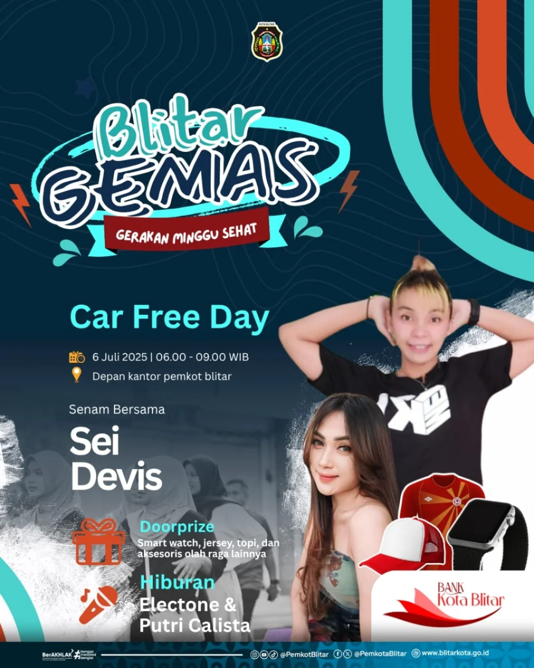 Perubahan Rute CFD Hari Minggu di Kota Blitar Demi Kenyamanan Warga