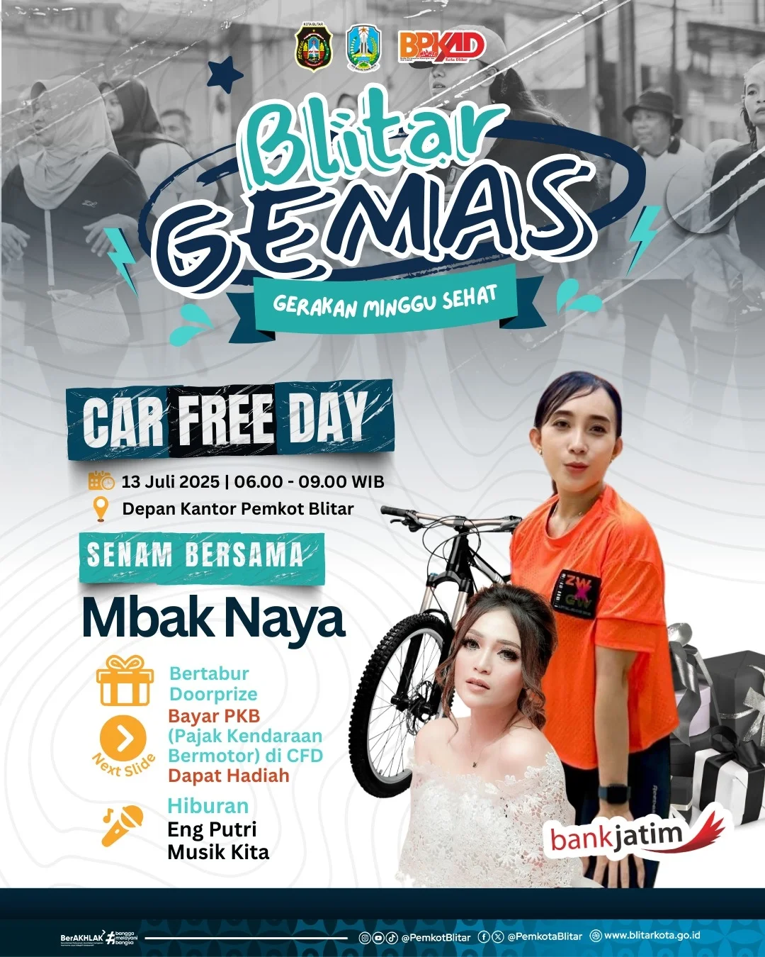 Pembayaran PKB dan Keseruan Car Free Day di Blitar