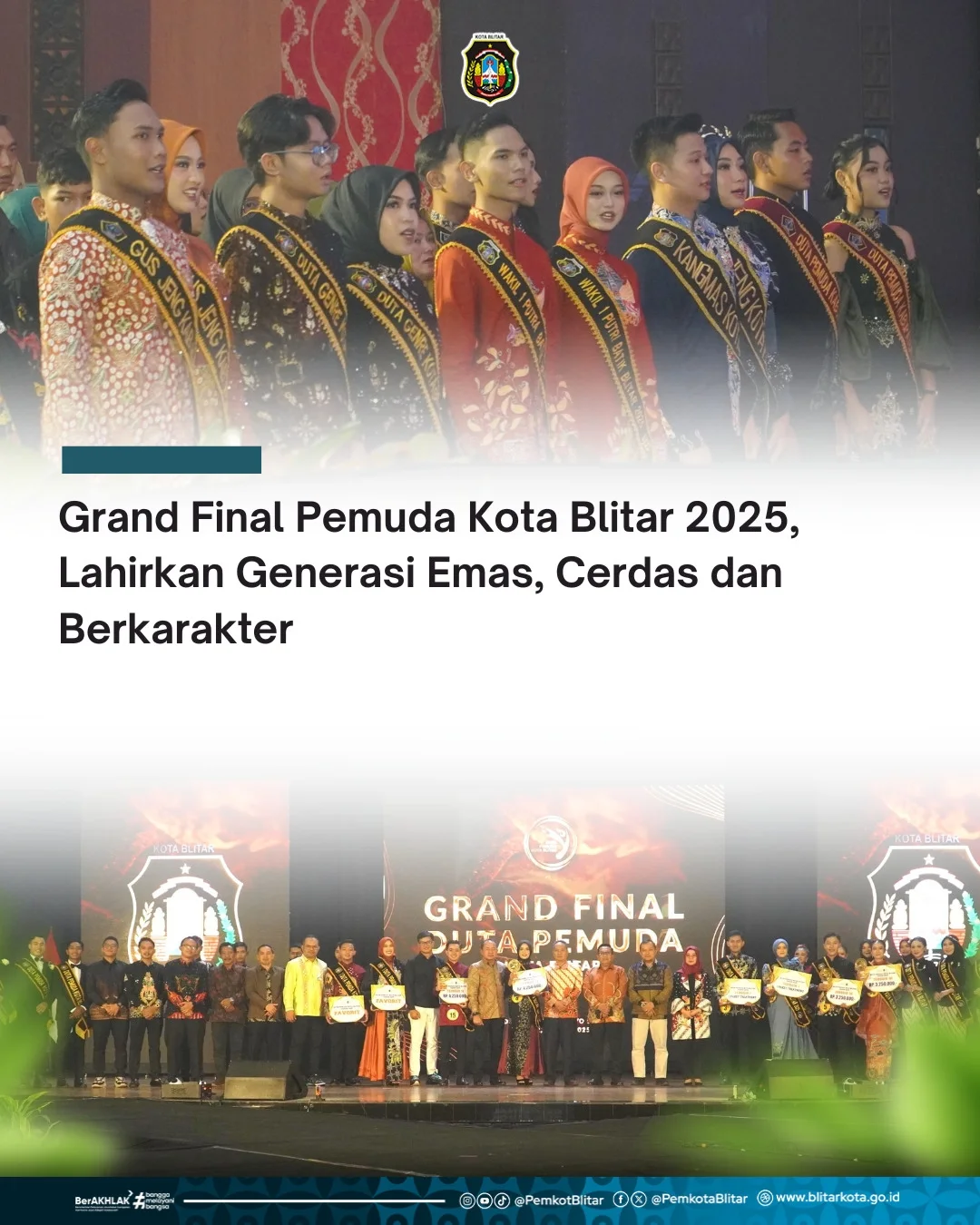 Pemilihan Duta Pemuda Kota Blitar 2025 di Grand Final