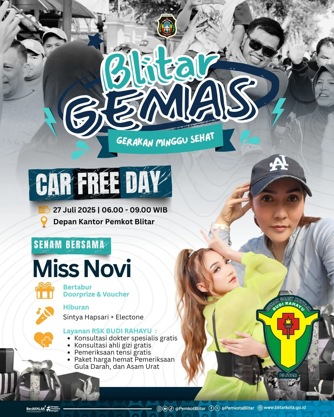 Manfaatkan Layanan Kesehatan Gratis di Car Free Day Kota Blitar!