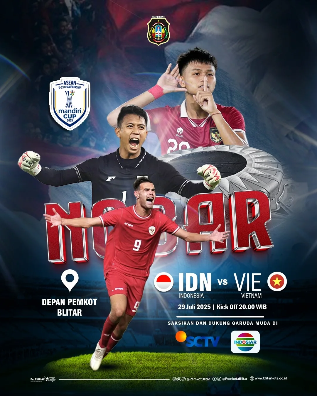 Nobar Piala AFF U-23 2025 Di Blitar: Ayo Dukung Tim Merah Putih!