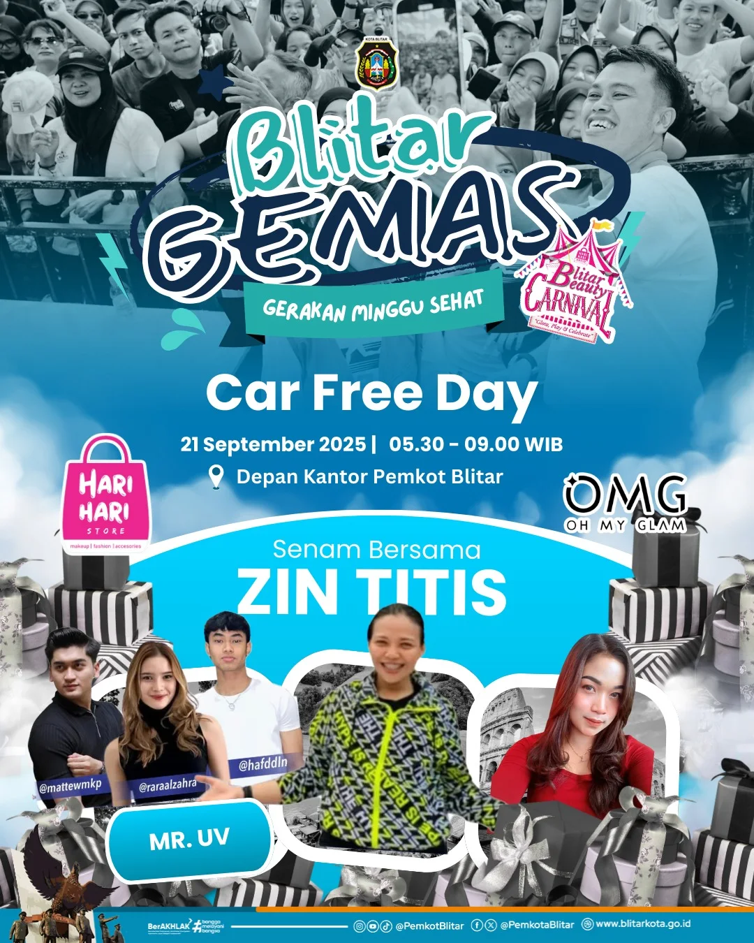 Senam Pagi di Blitar Semakin Seru Bersama Komunitas Musik dan Olahraga