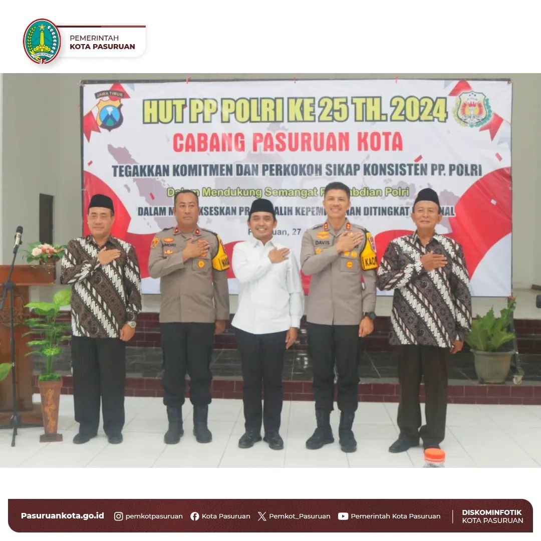 Peringatan HUT PP Polri Ke-25 di Kota Pasuruan