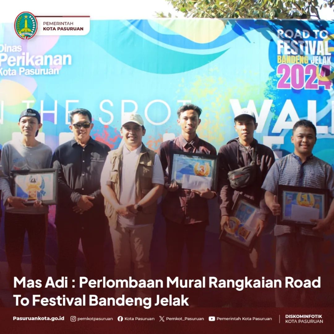 Wakil Wali Kota Pasuruan Hadiri Perlombaan Mural �Wall of Fish�