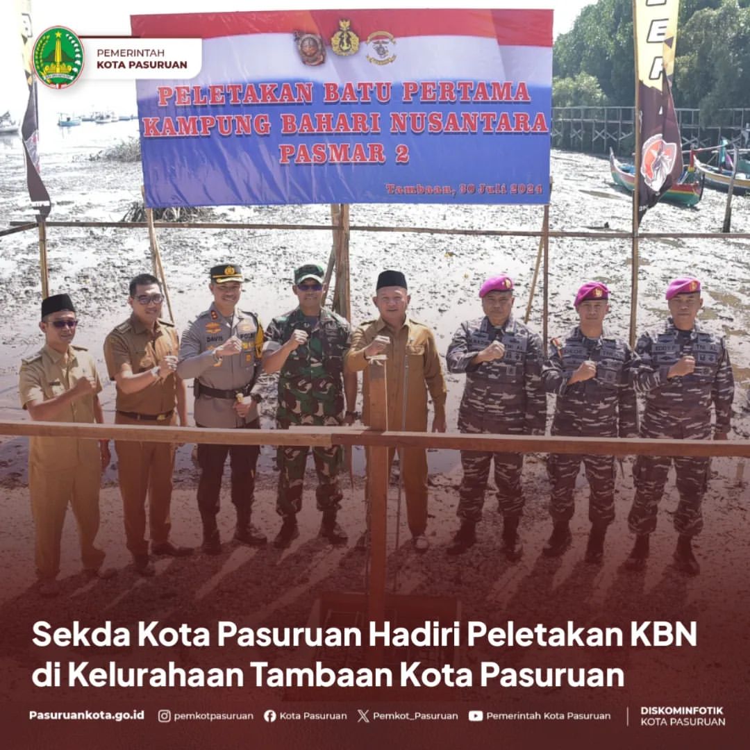 Peletakan Batu Pertama Kampung Bahari Nusantara di Pasuruan
