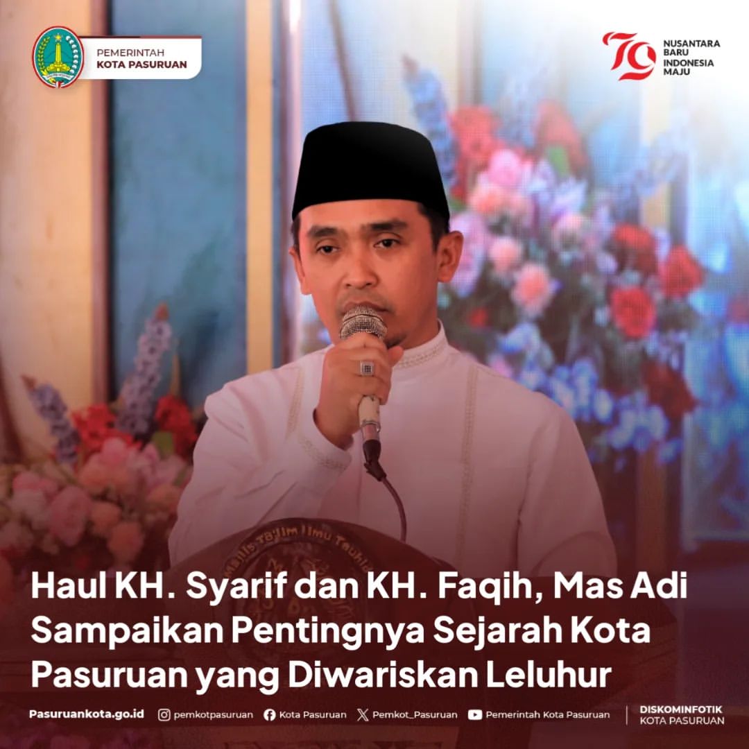 Wakil Wali Kota Pasuruan Hadiri Haul KH. Syarif dan KH. Faqih