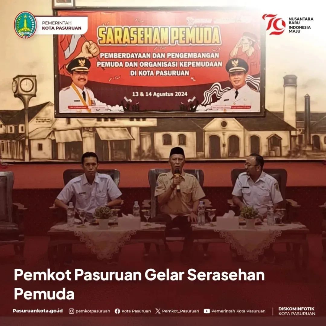 Sarasehan Pemuda Digelar di Kota Pasuruan untuk Pemberdayaan Generasi Muda