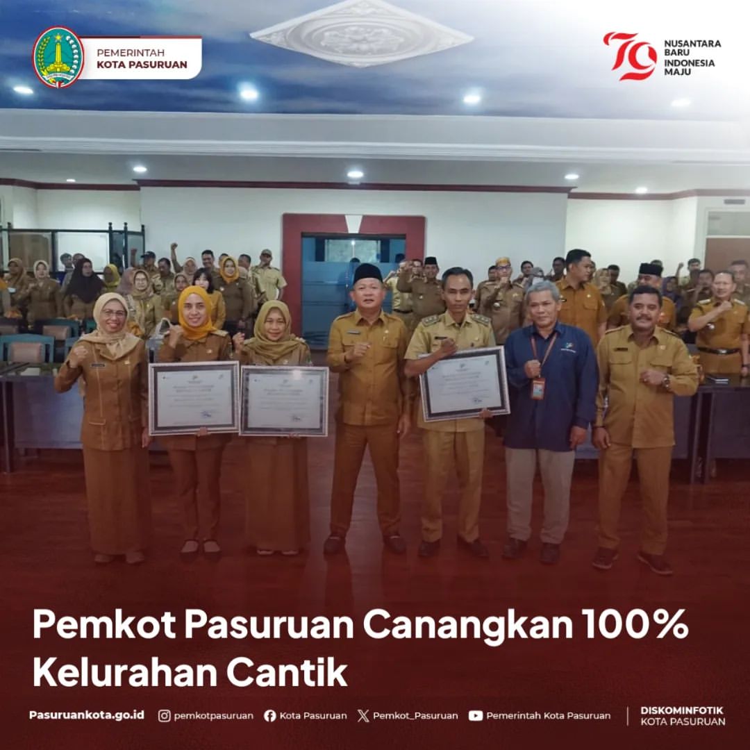 Pencanangan Program Kelurahan Cinta Statistik di Kota Pasuruan