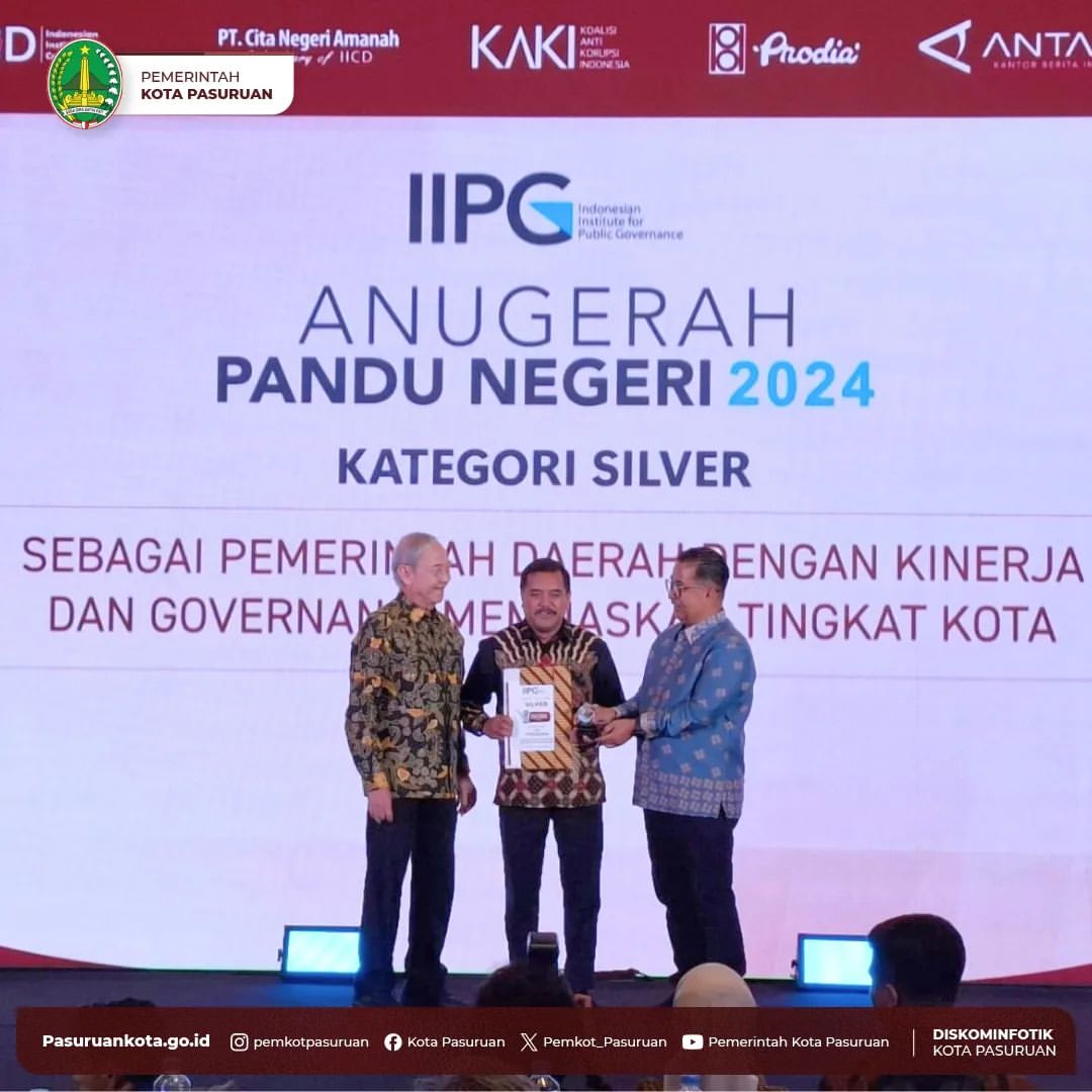 Penghargaan Anugerah Pandu Negeri 2024 untuk Kota Pasuruan
