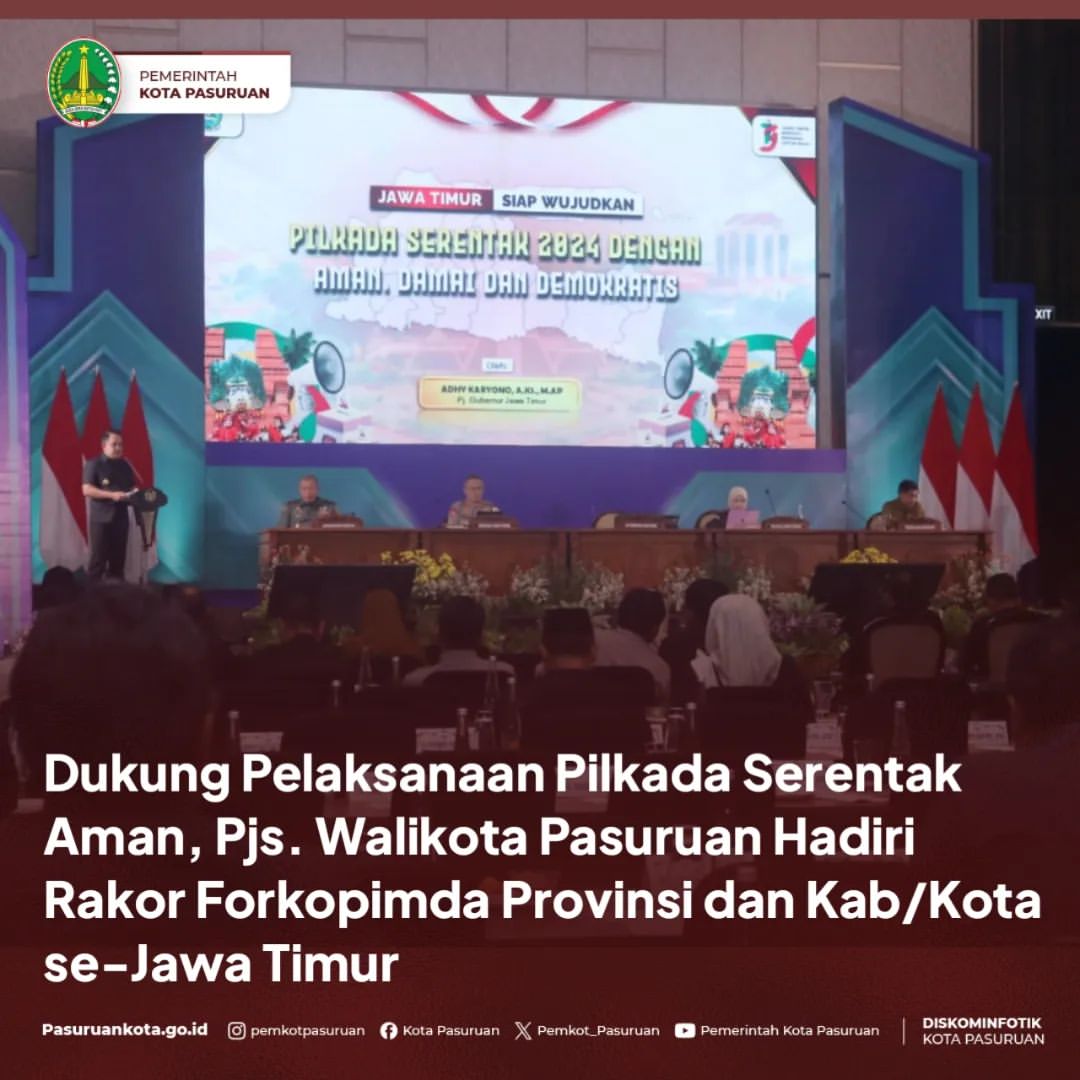 Rapat Koordinasi di Jawa Timur untuk Pilkada yang Aman